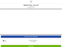 Tablet Screenshot of majesticpizzany.com